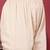 Off White Floral Embroidered Thread Work Kaftan Kurta with Trousers