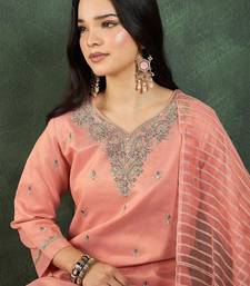 Women Ethnic Motifs Embroidered Kurta with Trousers & Dupatta