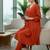 Women Empire Silk Crepe Kurti with Trousers