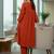 Women Empire Silk Crepe Kurti with Trousers