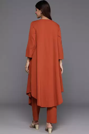 Women Empire Gathered Detail A Line Kurta With Trouser