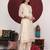 Women Floral Woven Design Thread Work Kurta with Trousers & Dupatta