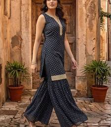 Women Ethnic Motifs Printed Regular Kurta with Sharara