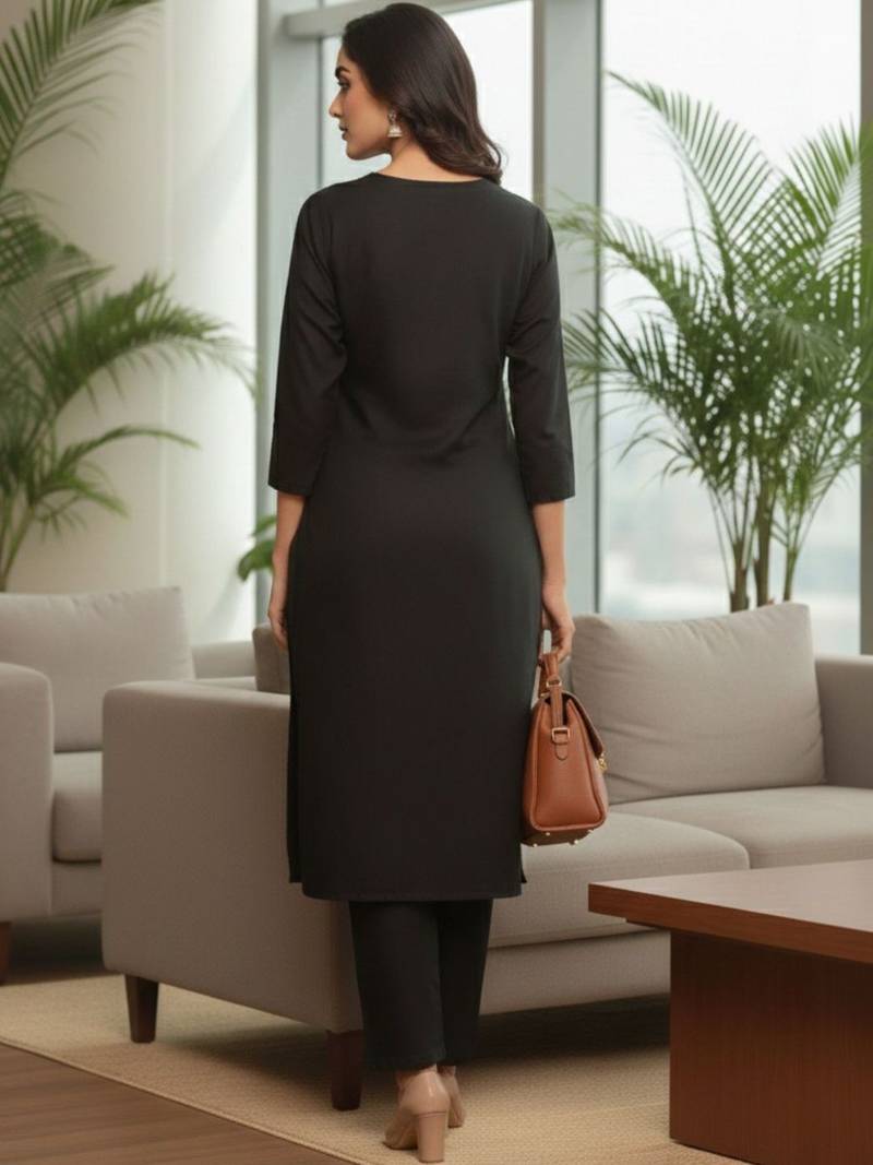 Women Ethnic Motifs Regular Kurta with Trousers & With Dupatta