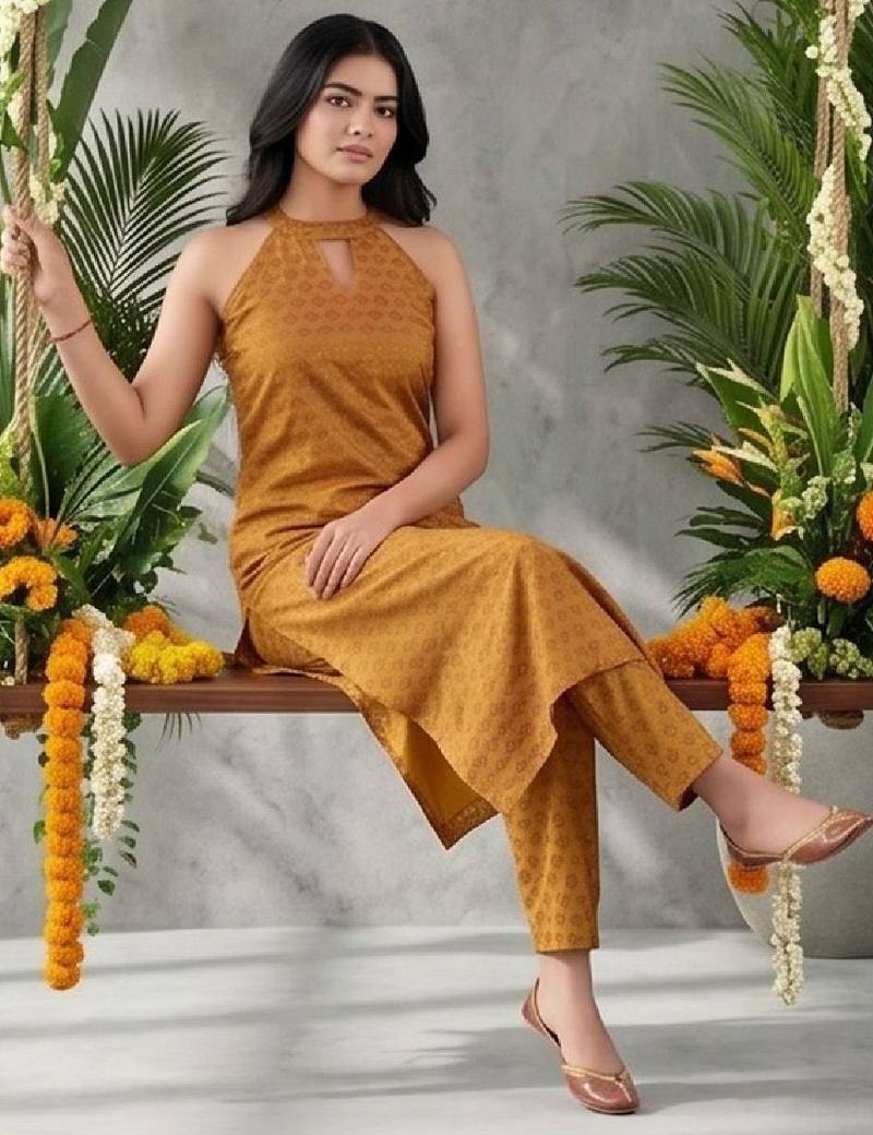 Women Ethnic Motifs Printed Regular Kurta with Trousers & With Dupatta