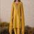 Women Regular Thread Work Kurta with Trousers & With Dupatta