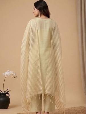 Women Ethnic Motifs Embroidered Regular Sequinned Kurta with Palazzos & With Dupatta 7