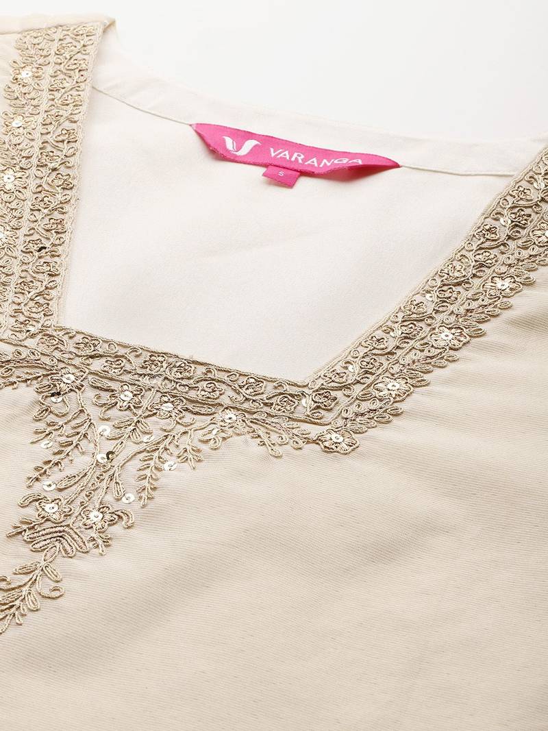 Ethnic Motifs Embroidered Kurta with Trousers & With Dupatta