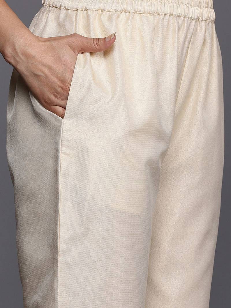 Ethnic Motifs Embroidered Kurta with Trousers & With Dupatta