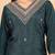 Ethnic Motifs Regular Thread Work  Silk Straight Kurta with Trousers & Dupatta