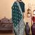 Ethnic Motifs Regular Thread Work  Silk Straight Kurta with Trousers & Dupatta