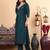 Ethnic Motifs Regular Thread Work  Silk Straight Kurta with Trousers & Dupatta