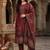 Floral Printed Sequinned Chanderi Silk Kurta With Trousers & Dupatta