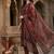 Floral Printed Sequinned Chanderi Silk Kurta With Trousers & Dupatta