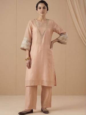 Women Ethnic Motifs Embroidered Regular Thread Work Kurta with Trousers & With Dupatta 5