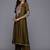 Floral Embroidered Zari Panelled Kurta With Palazzos & Dupatta