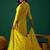 Women Leheriya Printed Empire Thread Work Kurta with Trousers & Dupatta
