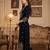 Women Ethnic Motifs Embroidered Regular Thread Work Velvet Kurta with Trousers