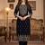 Women Ethnic Motifs Embroidered Regular Thread Work Velvet Kurta with Trousers