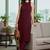 Women Striped Regular Silk Crepe Kurta with Trousers