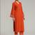 Women Regular Silk Crepe Kurta with Trousers