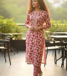 Women Printed Regular Kurta with Trousers & With Dupatta