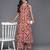 Ethnic Motifs Printed V-Neck Sleeveless  Cotton Straight Kurta With Palazzo