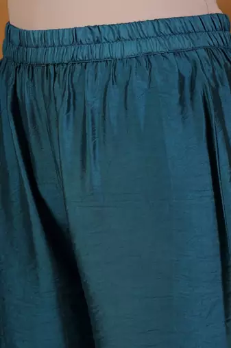 Women Ethnic Motifs Printed Regular Chanderi Silk Kurta with Trousers & With Dupatta