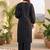 Women Printed Regular Silk Crepe Kurta with Trousers