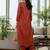 Women Dyed Pleated Kurta with Trousers