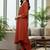 Women Dyed Pleated Kurta with Trousers