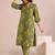Women Striped Regular Kurta with Trousers