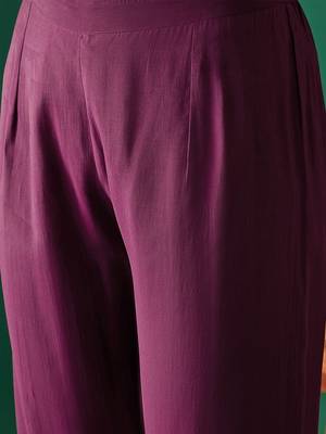 Women Ethnic Motifs Embroidered Regular Thread Work Kurta with Trousers & With Dupatta 4
