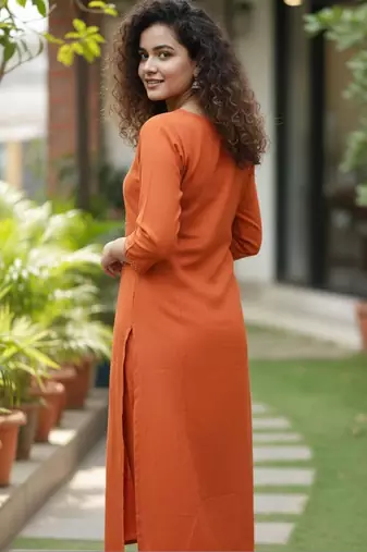 Women Ethnic Motifs Embroidered Regular Mirror Work Kurta with Trousers