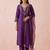 Women Ethnic Motifs Embroidered Thread Work Kurta with Trousers & With Dupatta