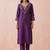 Women Ethnic Motifs Embroidered Thread Work Kurta with Trousers & With Dupatta