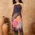 Women Spaghetti strap floral kurta with trousers