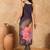 Women Spaghetti strap floral kurta with trousers