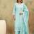 Women Floral Embroidered Chikankari Kurta With Trousers & Dupatta