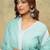 Women Floral Embroidered Chikankari Kurta With Trousers & Dupatta