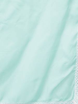 Women Floral Embroidered Chikankari Kurta With Trousers & Dupatta 4