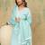 Women Floral Embroidered Chikankari Kurta With Trousers & Dupatta