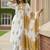 Women Ethnic Motifs Printed Empire Mirror Work  Cotton Kurta with Trousers & With Dupatta