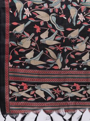 Floral Embroidered Thread Work Kurta with Trousers & Dupatta 5