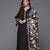 Floral Embroidered Thread Work Kurta with Trousers & Dupatta