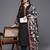 Floral Embroidered Thread Work Kurta with Trousers & Dupatta