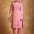 Yoke Design Zari Round Neck Straight Kurta With Trousers & Dupatta