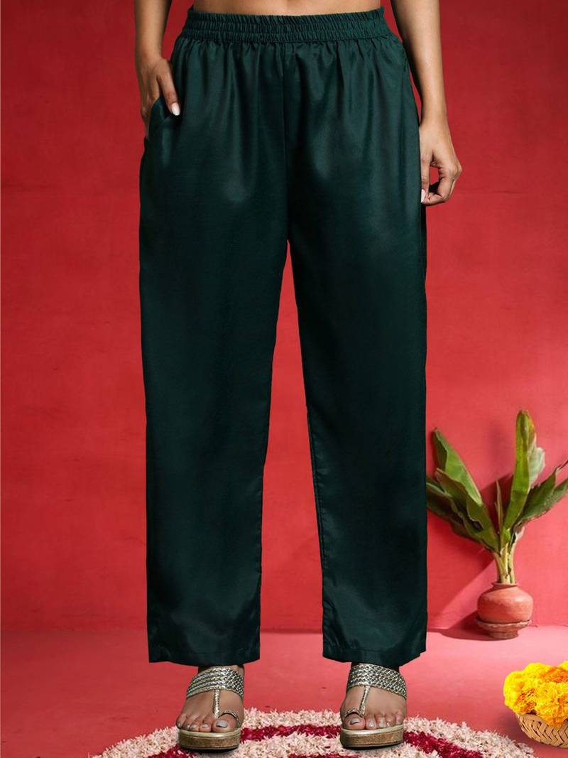 Women Ethnic Motifs Embroidered Kurta with Trouser & Dupatta