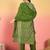 Bandhani Printed Thread Work Kurta With Trousers & Dupatta