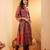 Ethnic Motifs Printed Gotta Patti Chanderi Silk Kurta With Trousers
